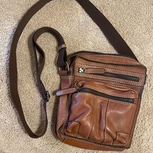 Brown Leather Crossbody Bag